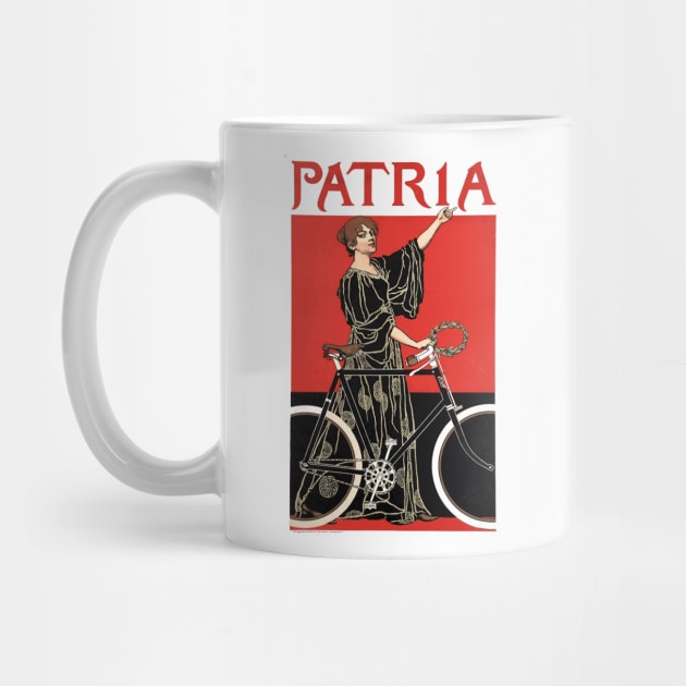 Patria Cycles - Vintage French  Advertising Poster Design by Naves